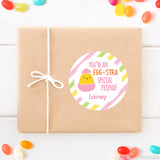 "Egg-stra Special Friend" Pink Easter Stickers