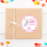 "Have a Hoppy Easter" Stickers - Pink