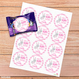 "Have a Hoppy Easter" Stickers - Pink