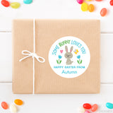 "Some Bunny Loves You" Blue Easter Stickers