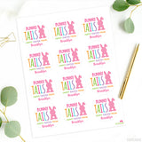 Pink "Bunny Tails" Easter Stickers