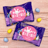 Pink "Hoppy Easter" Bunny Stickers