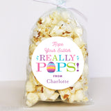 "Hope Your Easter Really Pops'" Easter Stickers