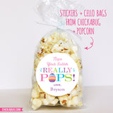 "Hope Your Easter Really Pops'" Easter Stickers