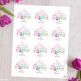 "Hope Your Easter Really Pops'" Easter Stickers