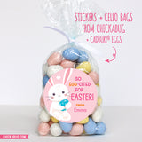 Pink EGG-cited For Easter Stickers