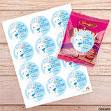 Blue EGG-cited For Easter Stickers