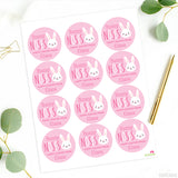 Pink "Bunny Noses" Easter Stickers