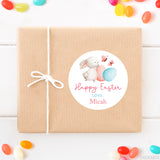 Sweet Bunny and Butterflies Easter Stickers