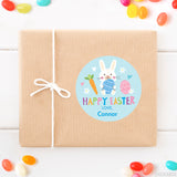 Blue Easter Bunny Stickers