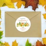 Pumpkins & Gourds "Happy Autumn" Stickers