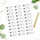 Flying Graduation Cap Address Labels