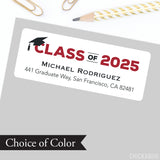 Class of 2025 Graduation Cap Address Labels