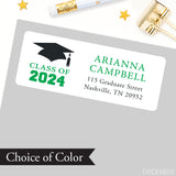 Graduation Cap Graduation Address Labels