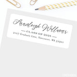Sophisticated Graduation Address Labels