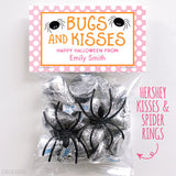 Pink Bugs and Kisses Paper Tags and Bags