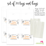 Black and White Ghosts Paper Tags and Bags