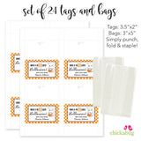 Cute Ghost "FaBOOlous Halloween" Paper Tags and Bags