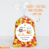 Cute Ghost "FaBOOlous Halloween" Stickers
