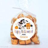 Cute Kittens Happy Halloween Stickers