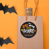 "Eat, Drink and Be Scary" Halloween Stickers