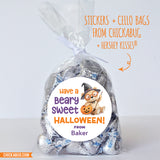 Teddy Bear "Beary Sweet Halloween" Stickers