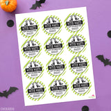 "Witch Warts" Halloween Stickers