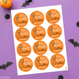 "Bag of Bones" Halloween Stickers