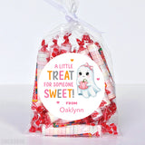 Pink "A Little Treat For Someone Sweet" Halloween Stickers