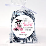 "Bugs, Kisses & Sweet Halloween Wishes" Stickers
