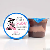 "Bugs, Kisses & Sweet Halloween Wishes" Stickers