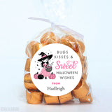 "Bugs, Kisses & Sweet Halloween Wishes" Stickers