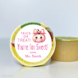 "Trick Or Treat, You're Too Sweet" Halloween Stickers