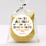 Potato Chips "All That and a Stack of Chips" Halloween Stickers
