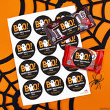 "BOO!" Halloween Ghost Stickers