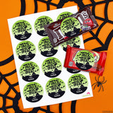Graveyard Halloween Stickers