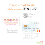 Pretty Pink Pumpkins Halloween Labels