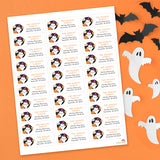 Ghost Halloween Address Labels