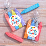 Beach Last Day of School Stickers