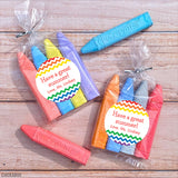 Rainbow Chevron Last Day of School Stickers