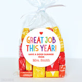 "Great Job This Year" Last Day of School Teacher Stickers