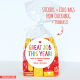 "Great Job This Year" Last Day of School Teacher Stickers