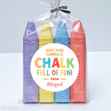 "Chalk Full of Fun" Last Day of School Stickers