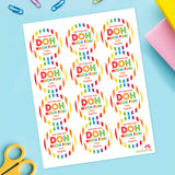 "This Year Was DOH Much Fun" Last Day of School Stickers