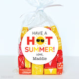 "Hot Summer" Last Day of School Stickers