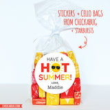 "Hot Summer" Last Day of School Stickers