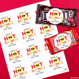 "Hot Summer" Last Day of School Stickers