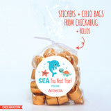 "SEA You Next Year" Dolphin Last Day of School Stickers