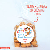 Otter Last Day of School Stickers