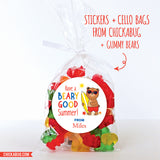 "Beary Good Summer" Last Day of School Stickers